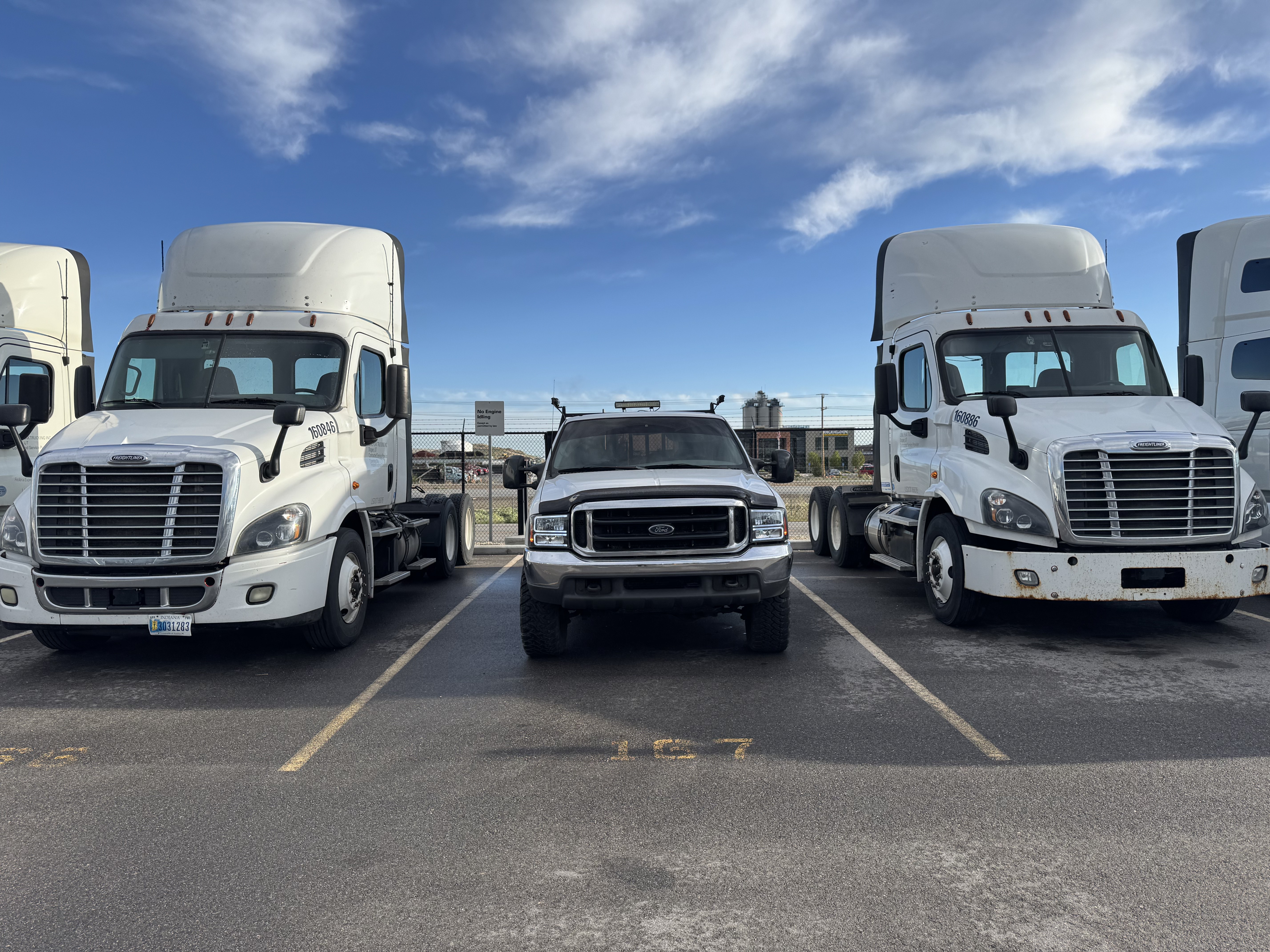 Trailer maintenance performed at a customer yard